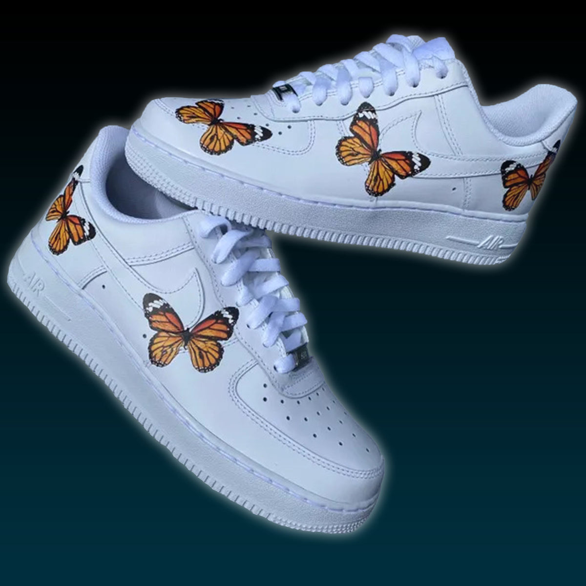 Custom Nike Air Force 1 Monarch ButterFLY - Custom Nike Shoes