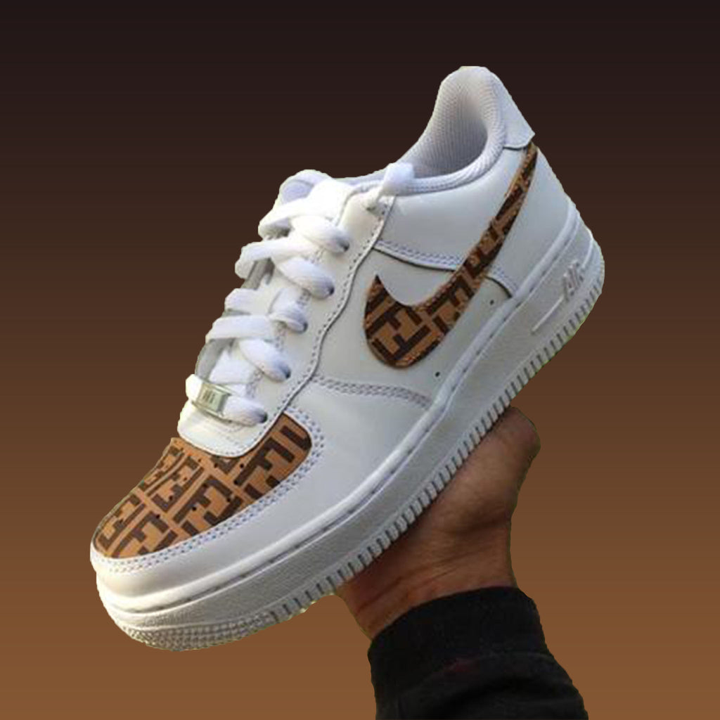 Nike Air Force 1 Low Custom Louis Vuitton Grey Reflective in 2023
