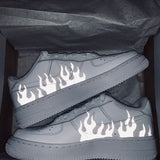 NIKE AIRFORCE 1 FIRE FLAMES (REFLECTIVE)